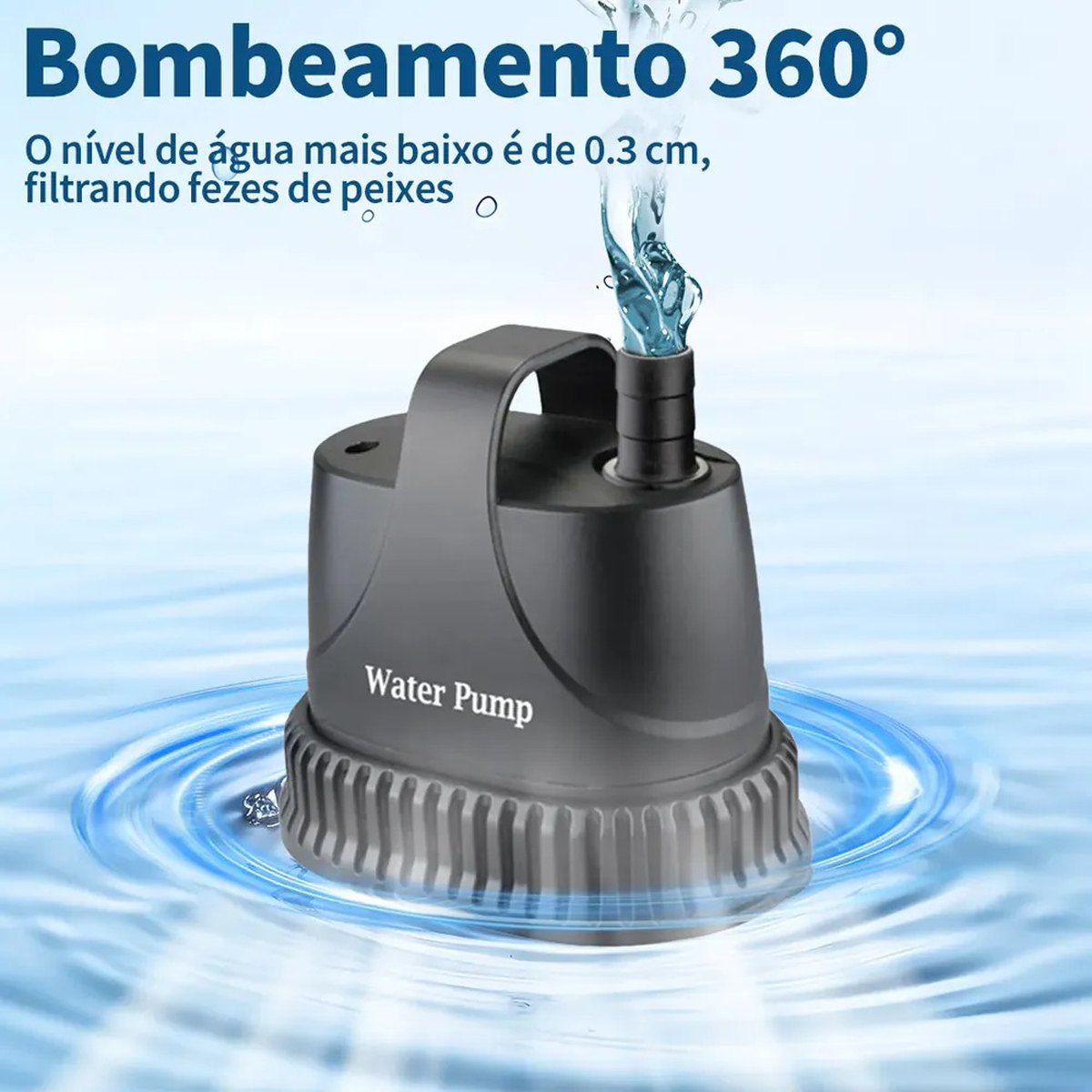 Bomba Submersa Krematek G4Pro 3000L/h Ajustável
