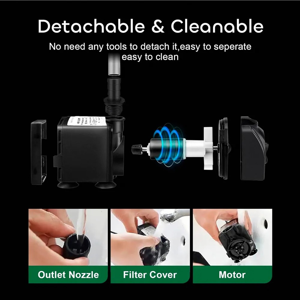 Bomba Submersa Krematek G1 800L/h Ajustável