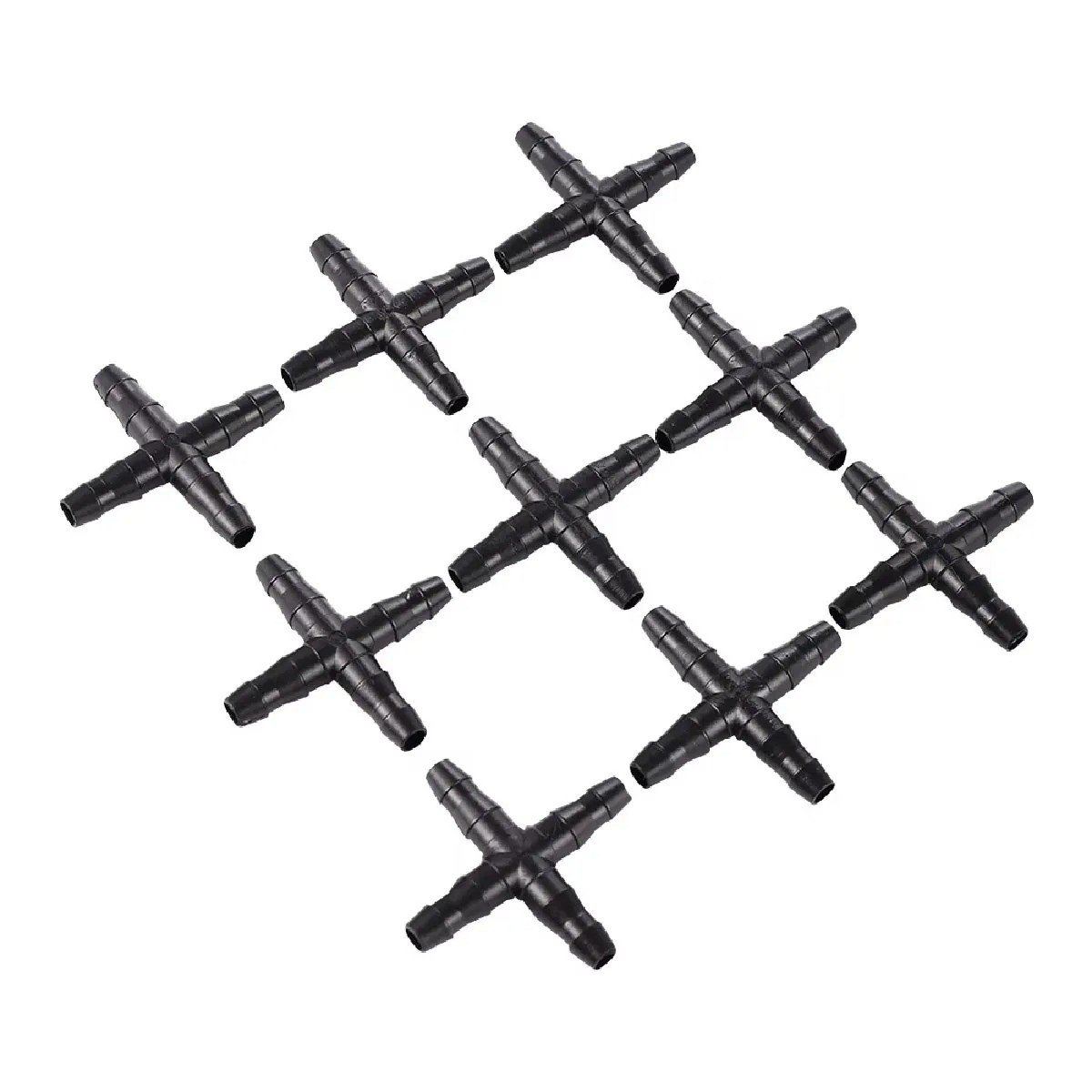 Conector Cruzeta Microtubo 4/7mm - 4 Saídas