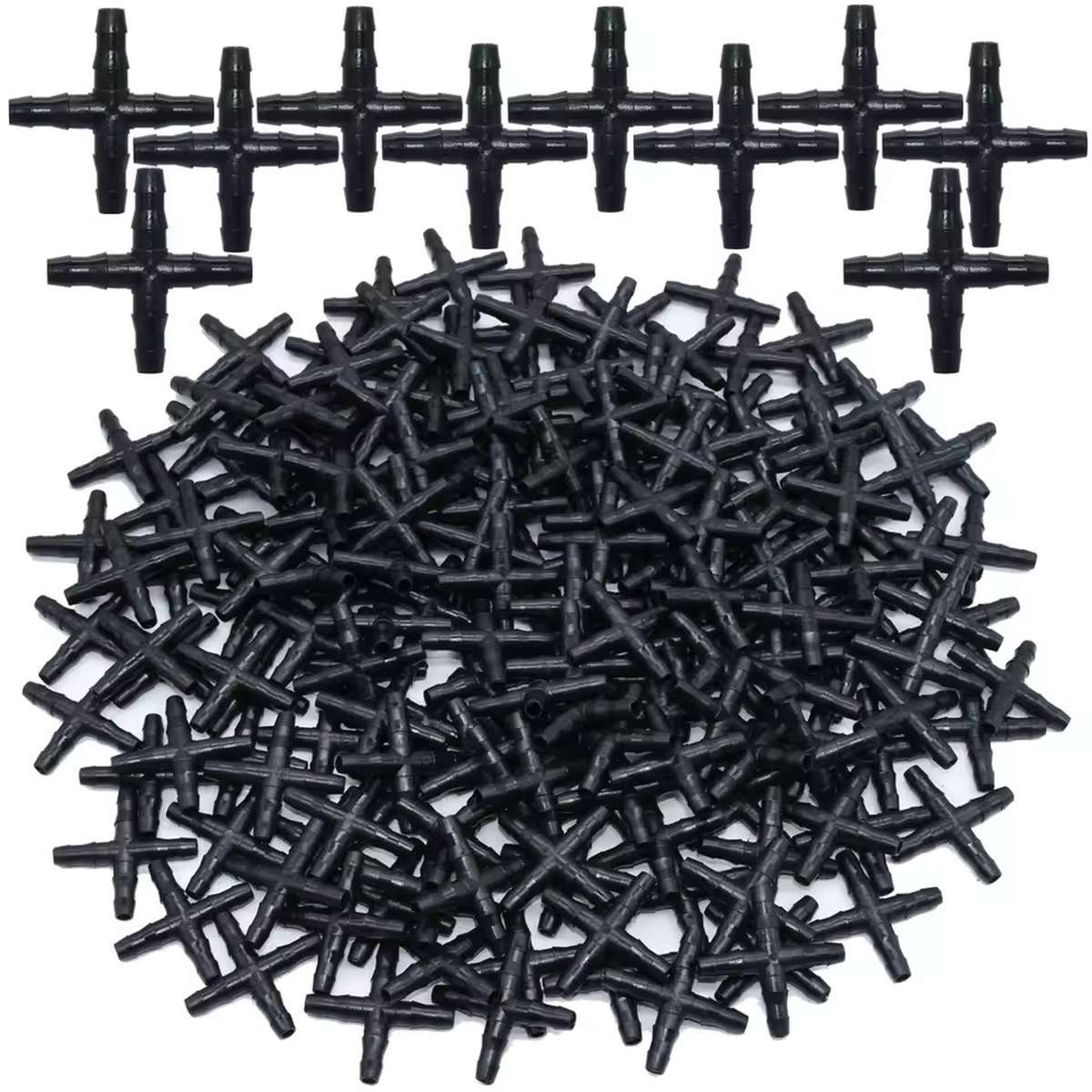 Conector Cruzeta Microtubo 4/7mm - 4 Saídas