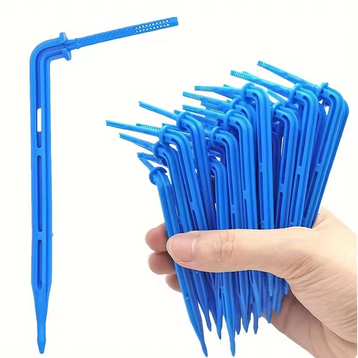 Gotejador Flecha 105mm Microtubo 3/5mm Azul