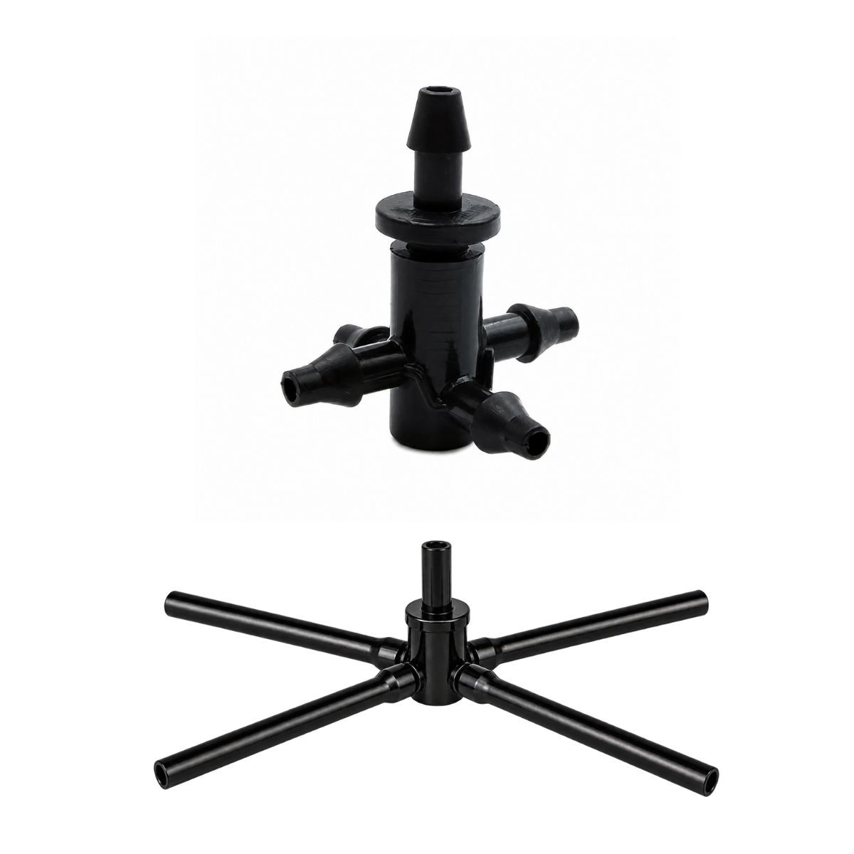 Conector Mainfold Cruzeta 4 saídas 3/5mm - Microtubo 4/7mm