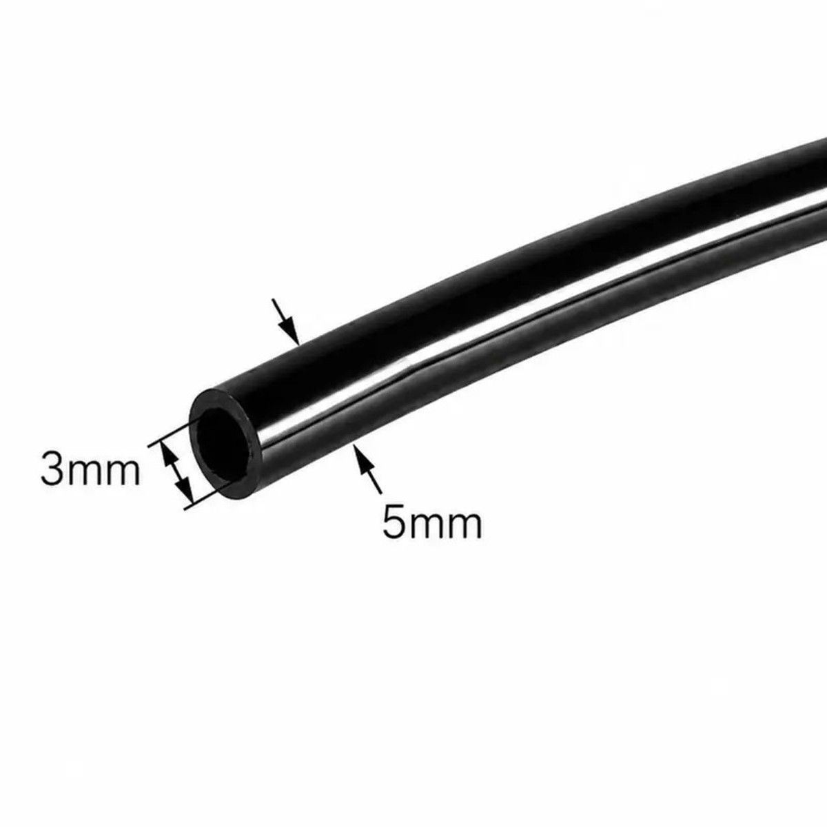 Microtubo Flexível PE 3/5mm - 50 Metros