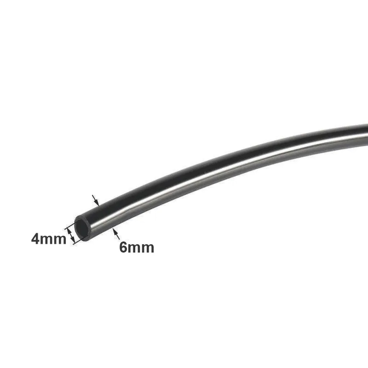 Microtubo Flexível PE 4/6mm - 5 Metros