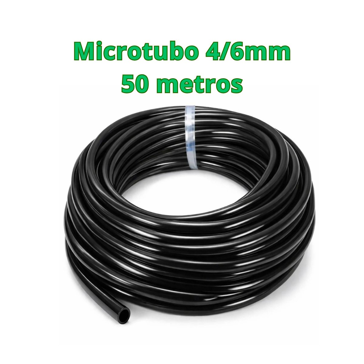 Microtubo Flexível PE 4/6mm - 50 Metros