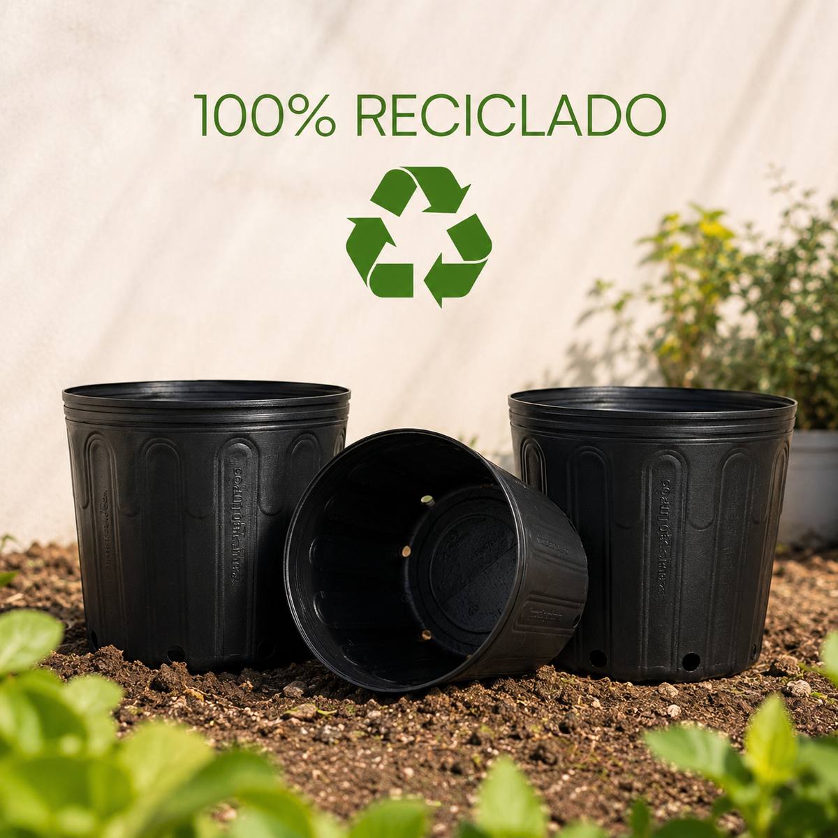 Kit 5 Vasos Flexíveis 11L Nutriplan