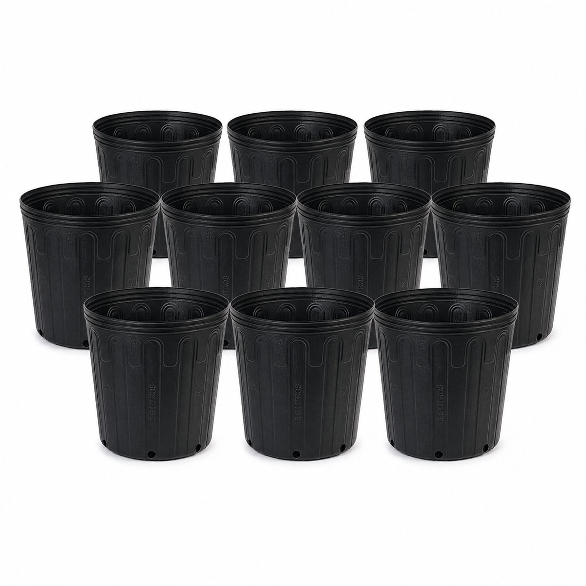 Kit 10 Vasos Flexíveis 13,6L Nutriplan