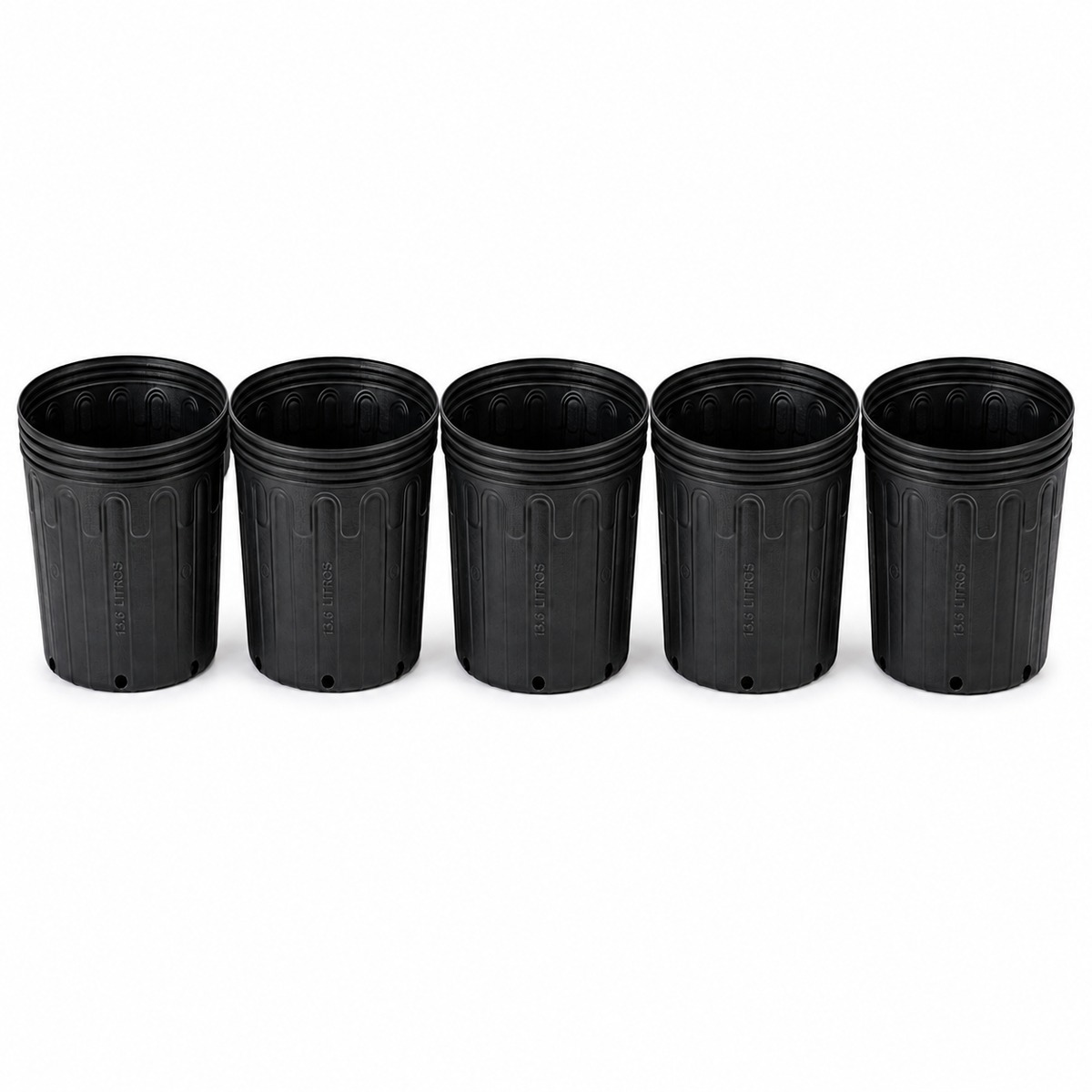 Kit 5 Vasos Flexíveis 13,6L Nutriplan