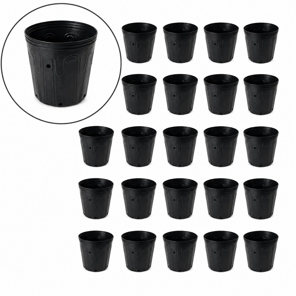 Kit 25 Vasos Flexíveis 1L Nutriplan
