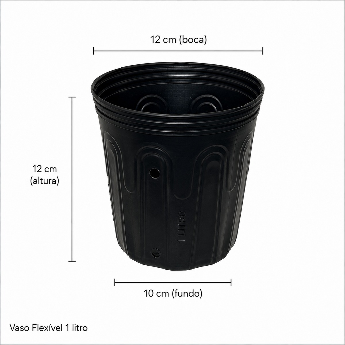 Kit 5 Vasos Flexíveis 1L Nutriplan