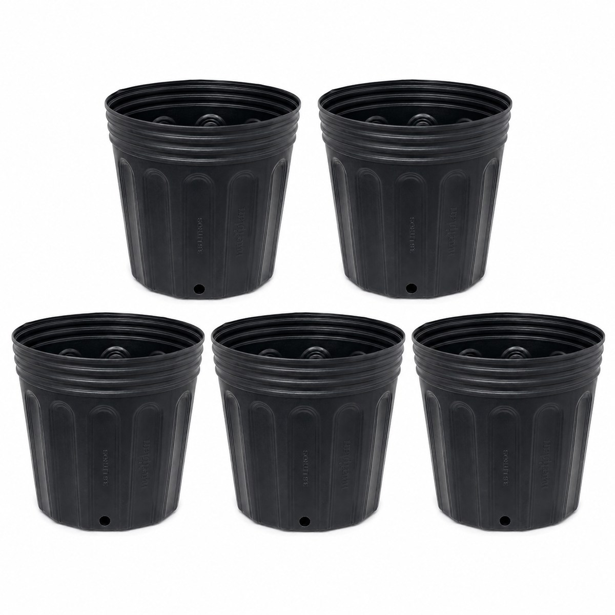 Kit 5 Vasos Flexíveis 3,6L Nutriplan
