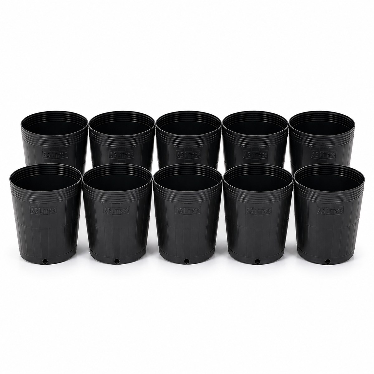 Kit 10 Vasos Flexíveis 5,5L Nutriplan