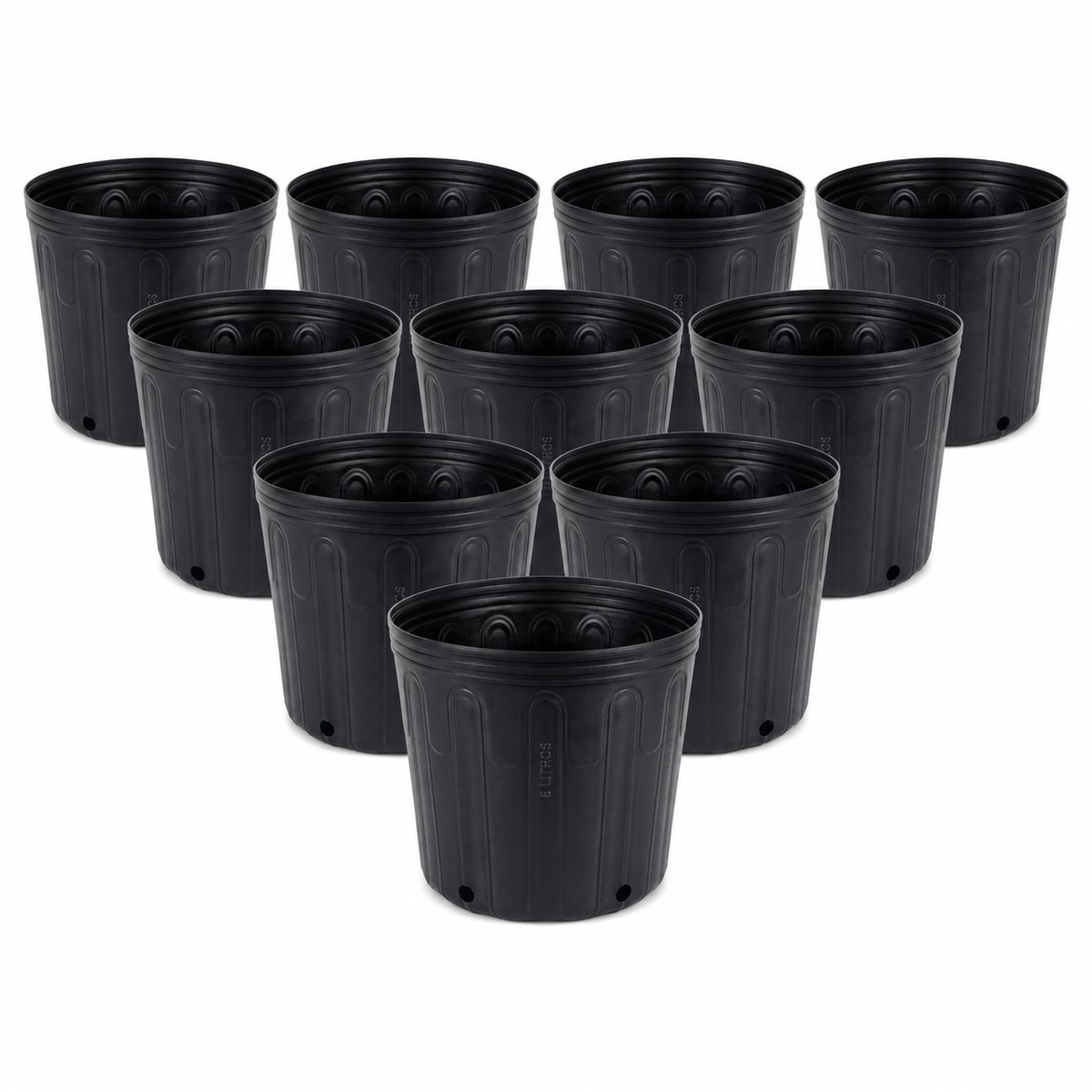 Kit 10 Vasos Flexíveis 8L Nutriplan